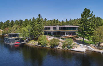 Landscapes of Muskoka Stone Cottage Lake View