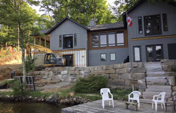 Landscapes of Muskoka Stone Cottage Site Prep